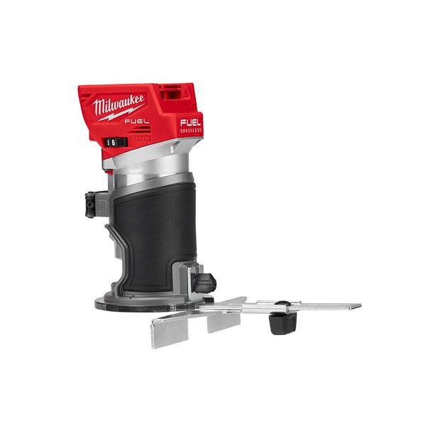 M18 FUEL 18V Lithium-Ion Brushless Cordless Compact Router w/ Compact Router Plunge Base