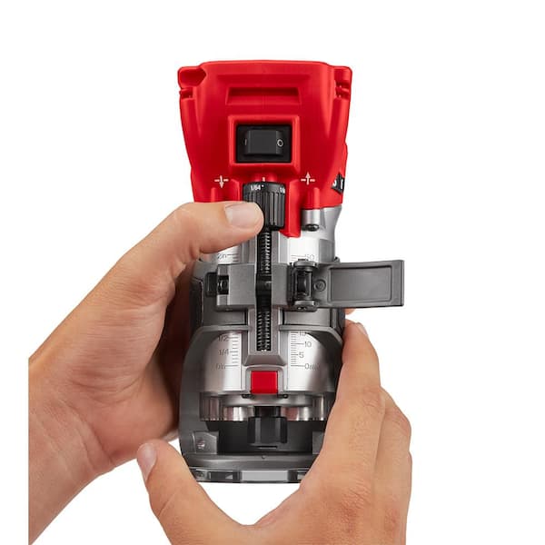 M18 FUEL 18V Lithium-Ion Brushless Cordless Compact Router w/ Compact Router Plunge Base