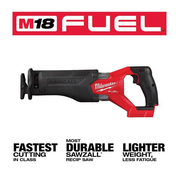 M18 FUEL GEN-2 18V Lithium-Ion Brushless Cordless SAWZALL Reciprocating Saw with Deep Cut Band Saw (Tool-Only)