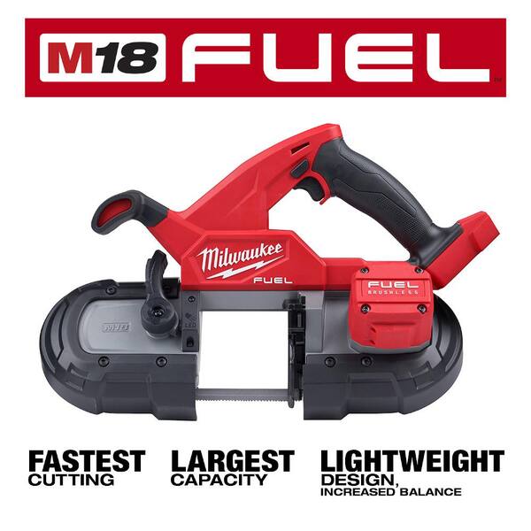 M18 FUEL GEN-2 18V Lithium-Ion Brushless Cordless SAWZALL Reciprocating Saw with Compact Bandsaw (Tool-Only)