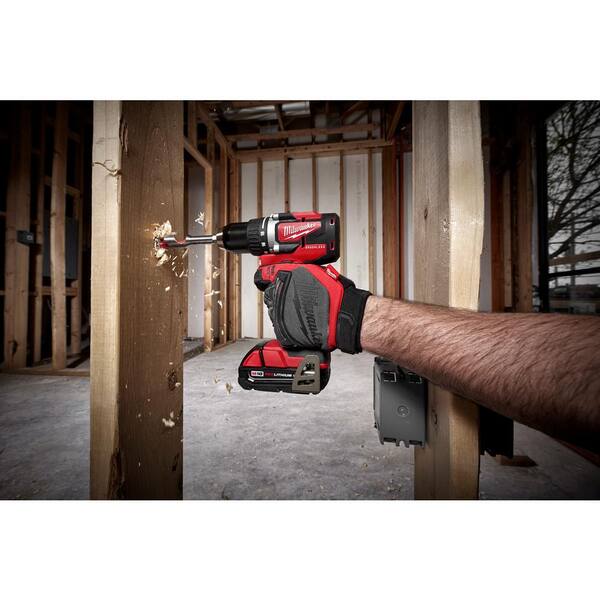 M18 18V Lithium-Ion Brushless Cordless Compact Drill/Impact Combo Kit (2-Tool) W/LED Site Light & (2) 3.0Ah Batt