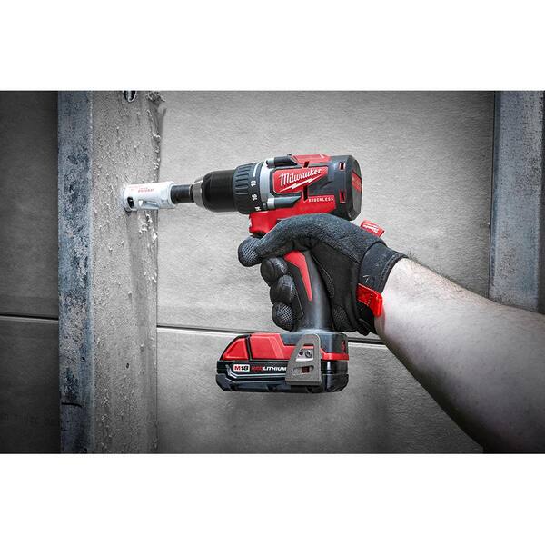 M18 18V Lithium-Ion Brushless Cordless Compact Drill/Impact Combo Kit (2-Tool) with Reciprocating Saw & Grinder