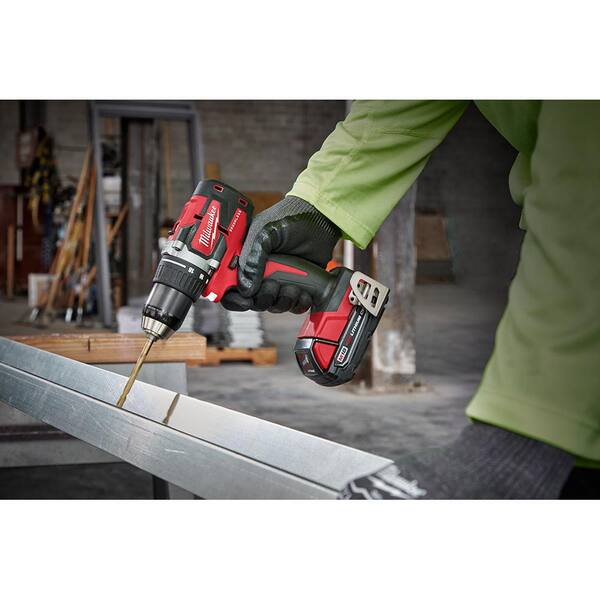 M18 18V Lithium-Ion Brushless Cordless Compact Drill/Impact Combo Kit (2-Tool) with Cut-Off/Grinder