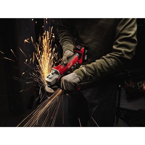 M18 18V Lithium-Ion Brushless Cordless Compact Drill/Impact Combo Kit (2-Tool) with Cut-Off/Grinder