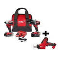 M18 18V Lithium-Ion Brushless Cordless Hammer Drill/Impact Combo Kit (2-Tool) with Free M18 Hackzall