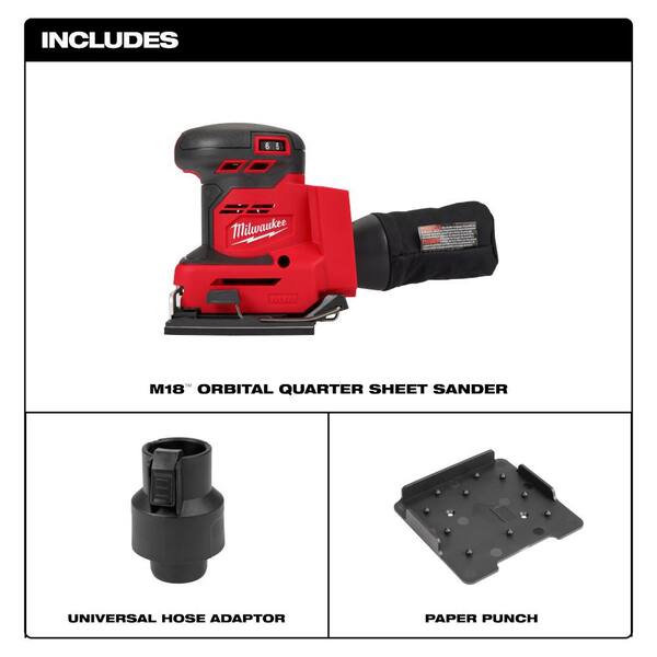 M18 FUEL 18-V Lithium-Ion Brushless Cordless Hammer Drill and Impact Driver Combo Kit (2-Tool) with Sheet Sander