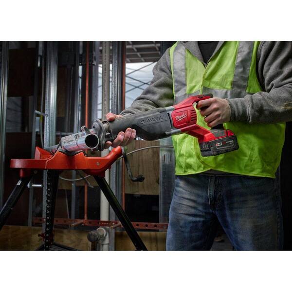 M18 18V Lithium-Ion Cordless SAWZALL Reciprocating Saw with Two 3.0Ah Batteries