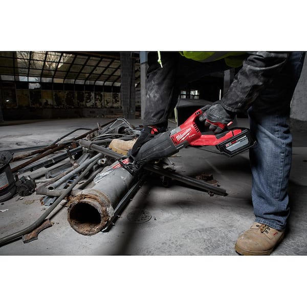 M18 FUEL 18V Lithium-Ion Brushless Cordless Super SAWZALL w/1 in. SDS Plus Rotary Hammer & 8.0ah Starter Kit