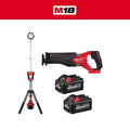 M18 FUEL GEN-2 18-Volt Lithium-Ion Brushless Cordless SAWZALL w/Tower Light, Two 6 Ah HO Batteries