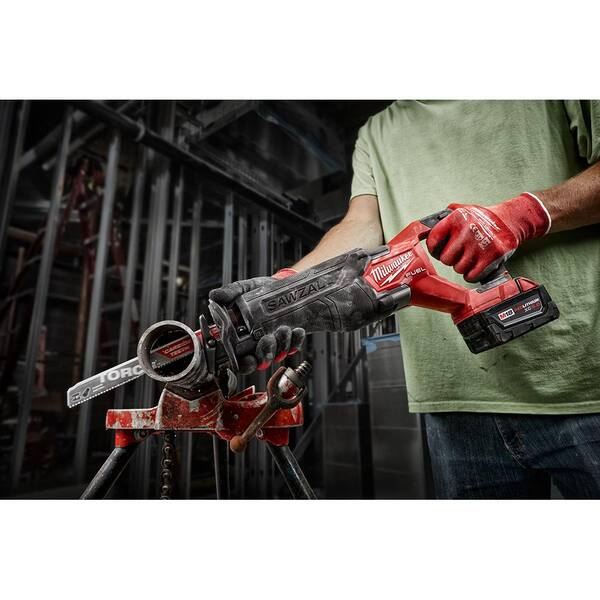 M18 FUEL 18V Lithium-Ion Brushless Cordless SAWZALL Reciprocating Saw Kit w/Two 5.0 Ah Batteries Charger & Hard Case