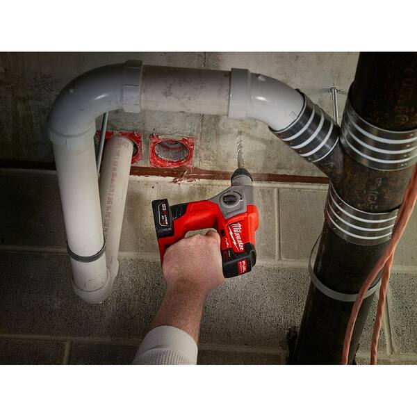 M12 FUEL 12V Lithium-Ion Brushless Cordless 5/8 in. SDS-Plus Rotary Hammer Kit with One 4.0Ah Battery and Bag