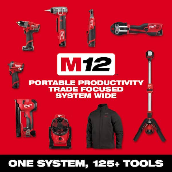 M12 FUEL 12V Lithium-Ion Brushless Cordless 5/8 in. SDS-Plus Rotary Hammer Kit with One 4.0Ah Battery and Bag