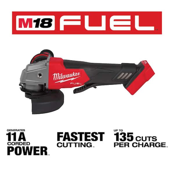 M18 FUEL 18V Lithium-Ion Brushless 1 in. Cordless SDS-Plus Rotary Hammer Kit with 4-1/2 in./5 in. Grinder