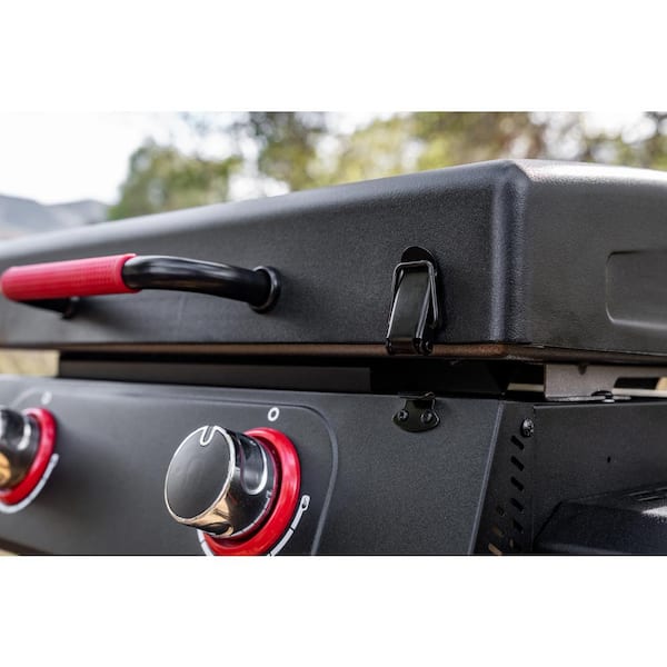 Daytona 2-Burner 21 in. Propane Gas Griddle with Foldable Cart in Black