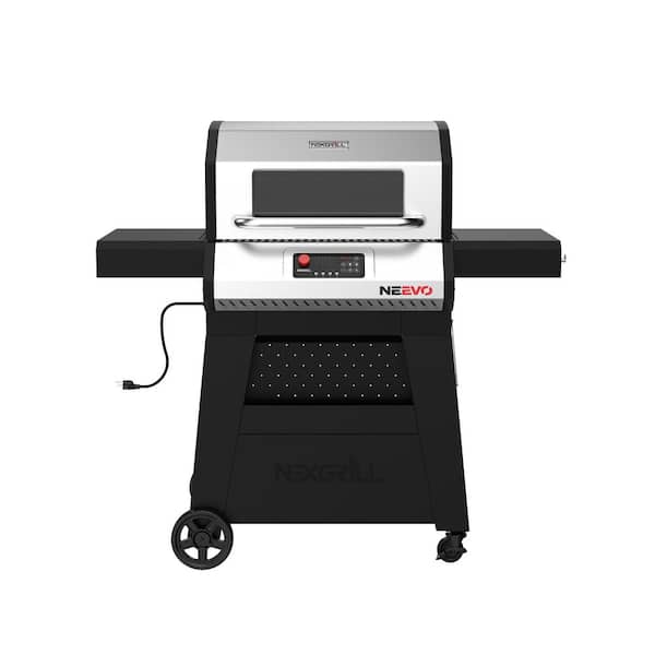 Neevo 720 Propane Gas Digital Smart Grill in Black with Stainless Steel Front Panel and Lid