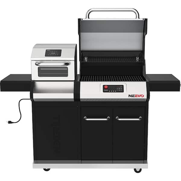 Neevo 720 Plus Propane Gas Digital Smart Grill in Black with Air Fryer Oven