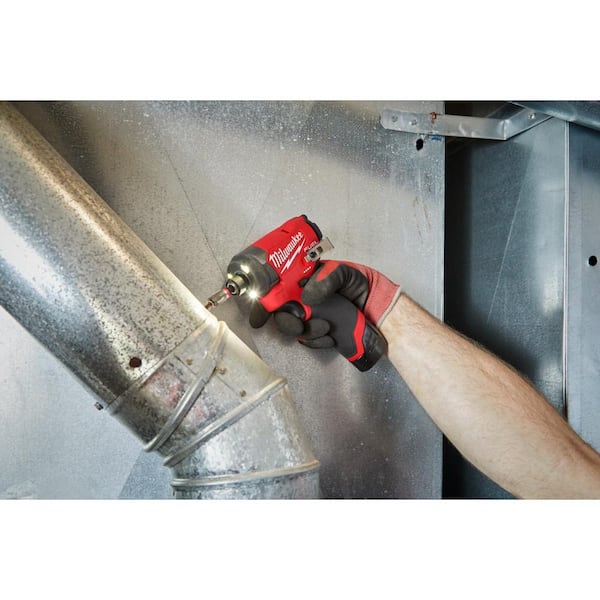 M12 FUEL 12V Lithium-Ion Cordless 3/8 in. Ratchet and 1/4 in. Impact Driver Kit (2-Tool) w/Batteries, Charger & Bag