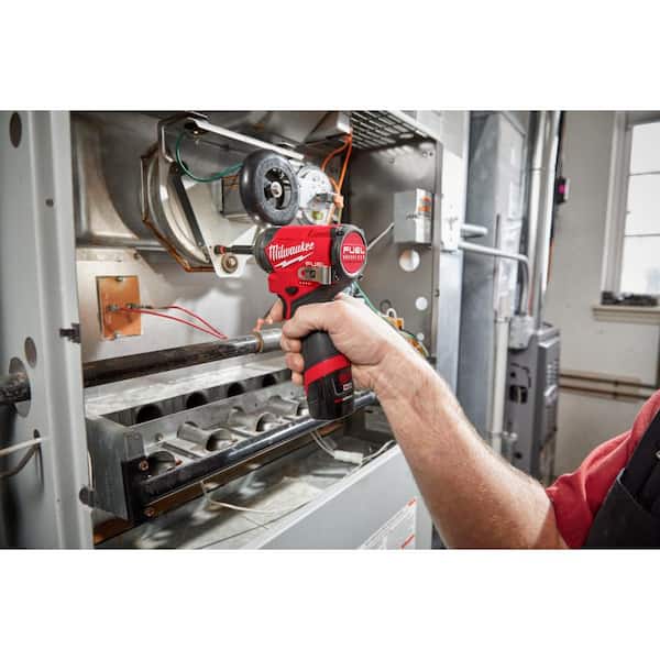 M12 FUEL 12-Volt Li-Ion Brushless Cordless Hammer Drill and Impact Driver Combo Kit (2-Tool) with M12 3/8 in. Ratchet