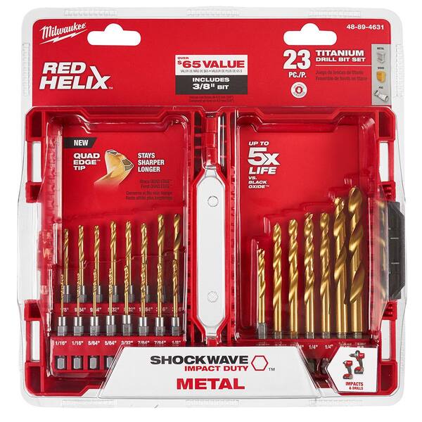 M12 FUEL 12-Volt Cordless Hammer Drill and Impact Driver Combo Kit with Impact Duty Titanium Drill Bit Set (23-Piece)
