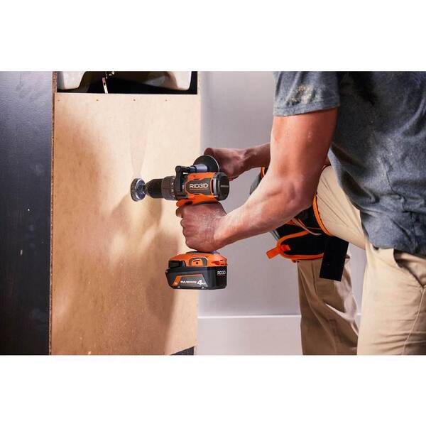 18V Cordless 2-Tool Combo Kit w/ Brushless Hammer Drill/Driver, Jobsite Blower, 4.0 Ah MAX Output Battery, Charger & Bag