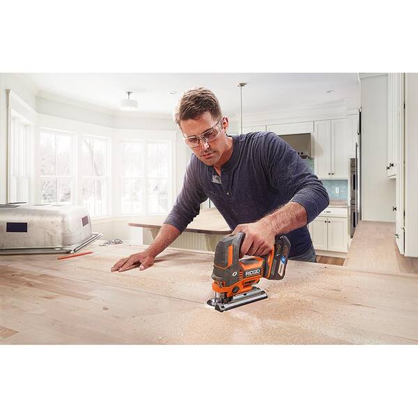 18V Brushless Cordless 2-Tool Combo Kit w/ Hammer Drill/Driver, Jig Saw, 4.0 Ah MAX Output Battery, Charger & Bag