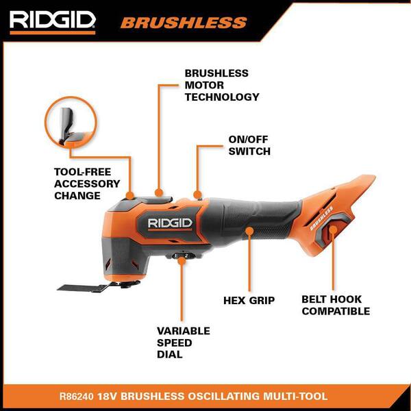 18V Brushless Cordless 4-Tool Combo Kit w/ 18V Brushless 7-1/4 in. Circular Saw, 18V Brushless 4-1/2 in. Angle Grinder