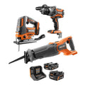 18V Brushless Cordless 2-Tool Combo Kit w/ 4.0 Ah & 2.0 Ah MAX Output Batteries & 18V Charger w/ Jig Saw