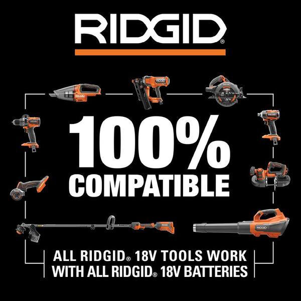 18V Cordless 8-Tool Combo Kit with (3) Batteries, Charger, and Bag with 18V Bandsaw