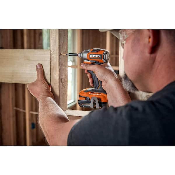 18V SubCompact Brushless Cordless 6-Tool Combo Kit with 2.0 Ah Battery, 4.0 Ah Battery, Charger, and Bag