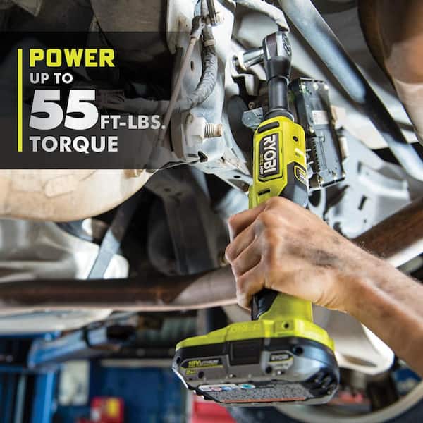 ONE+ 18V Lithium-Ion 2.0 Ah, 4.0 Ah, and 6.0 Ah HIGH PERFORMANCE Batteries & Charger Kit w/ HP Brushless Ratchet