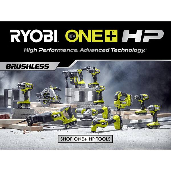 ONE+ 18V Lithium-Ion 2.0 Ah, 4.0 Ah, and 6.0 Ah HIGH PERFORMANCE Batteries & Charger Kit w/ HP Brushless Ratchet