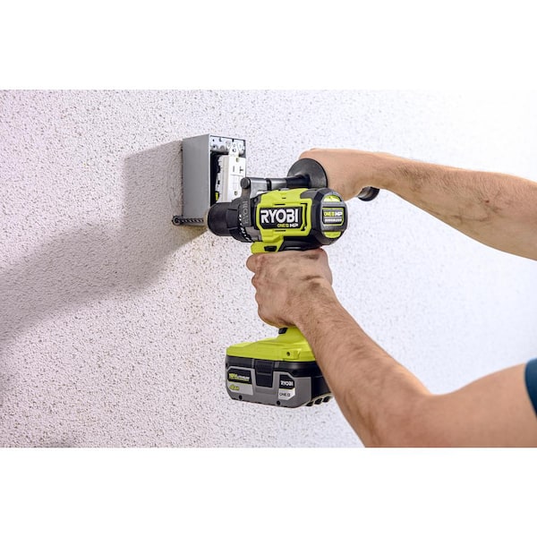 ONE+ HP 18V Brushless Cordless 1/2 in. Hammer Drill Kit with (1) 4.0 Ah High Performance Battery, Charger, and Tool Bag