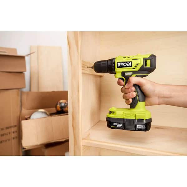 ONE+ 18V Cordless 3/8 in. Drill/Driver Kit with 1.5 Ah Battery, Charger, and Drill and Drive Kit (95-Piece)