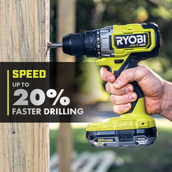 ONE+ HP 18V Brushless Cordless 3-Tool Combo Kit w/Drill/Driver, Impact Driver, 4.0 Ah Battery, Batteries, Charger & Bag