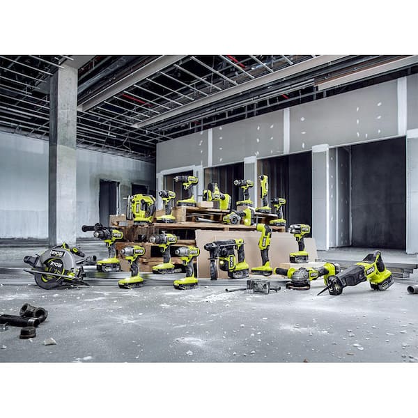 ONE+ HP 18V Brushless Cordless 1/2 in. Hammer Drill and 1/4 in 4-Mode Impact Driver Kit w/ (2) Batteries, Charger, & Bag
