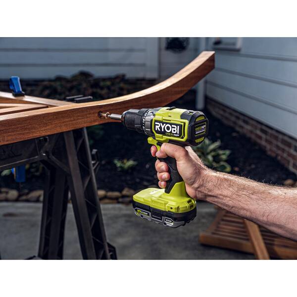 ONE+ HP 18V Brushless Cordless 2-Tool Combo Kit with Drill/Driver, Impact Wrench, Batteries, Charger, and Bag