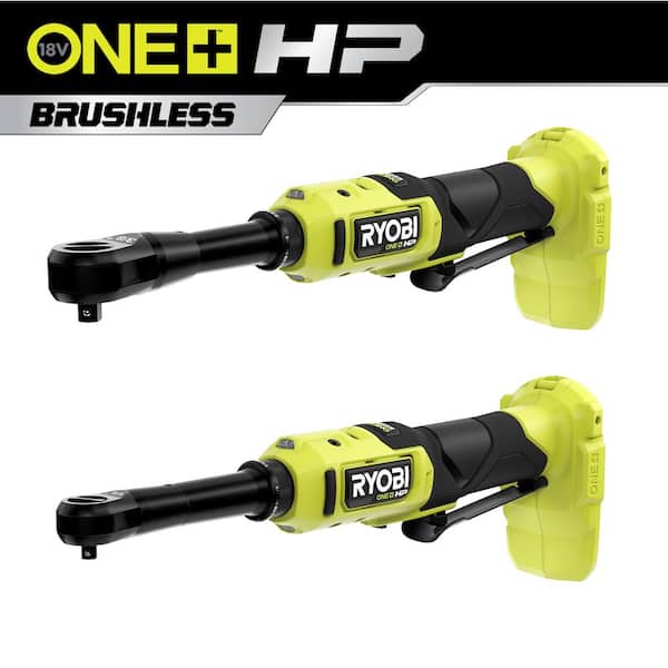 ONE+ 18V Brushless Cordless 2-Tool Combo Kit w/1/4 in Extended Reach Ratchet & 3/8 in Extended Reach Ratchet (ToolsOnly)