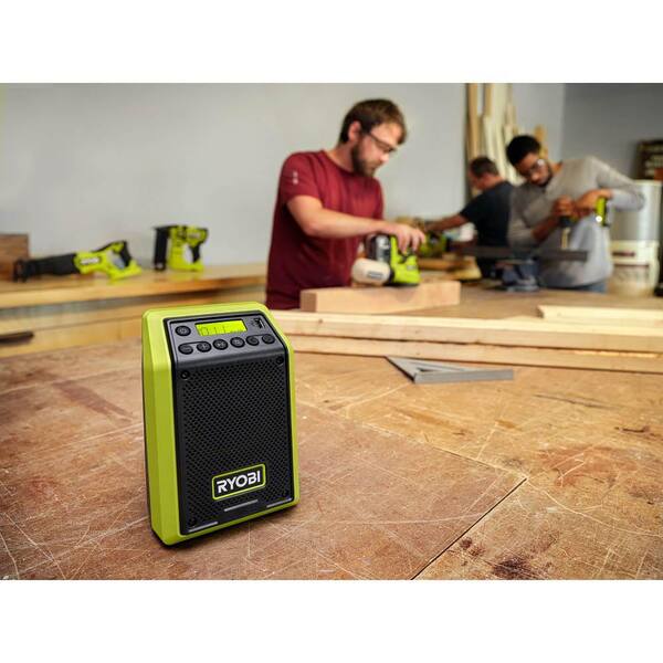 ONE+ 18V Cordless 2-Tool Combo Kit with 1/2 in. Impact Wrench, Compact Radio w/ BLUETOOTH, 4.0 Ah Battery, and Charger