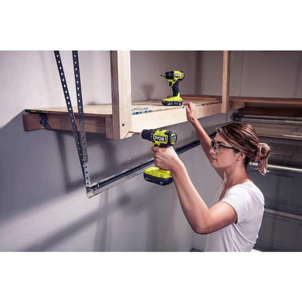 ONE+ HP 18V Brushless Cordless Compact 1/2 in. Drill and Impact Driver Kit with (2) 1.5 Ah Batteries, Charger and Bag