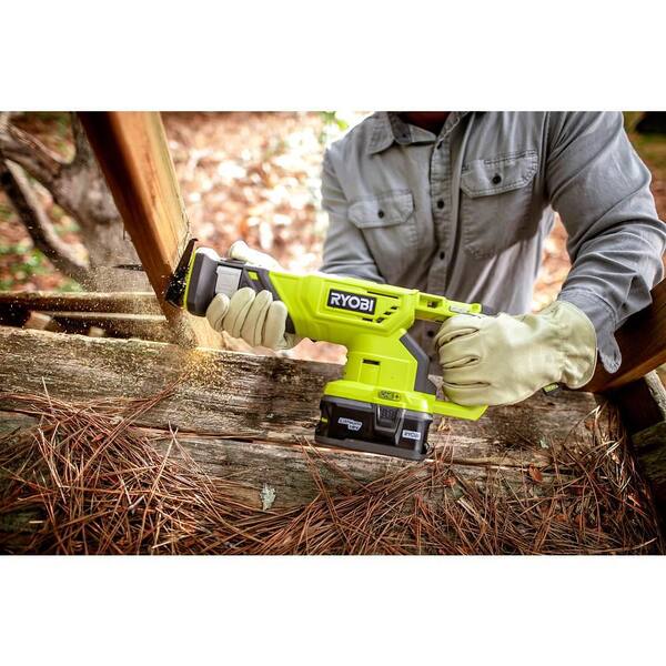 ONE+ 18V Cordless Reciprocating Saw with 2.0 Ah Battery and Charger