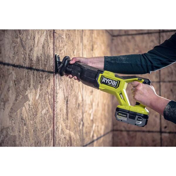 ONE+ HP 18V Brushless Cordless Reciprocating Saw Kit with 4.0 Ah HIGH PERFORMANCE Battery and Charger