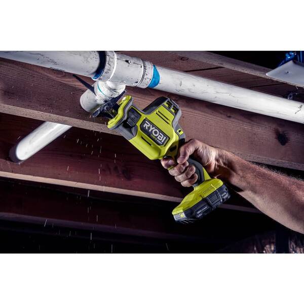 ONE+ HP 18V Brushless Cordless Compact One-Handed Reciprocating Saw Kit with 1.5 Ah Battery and 18V Charger