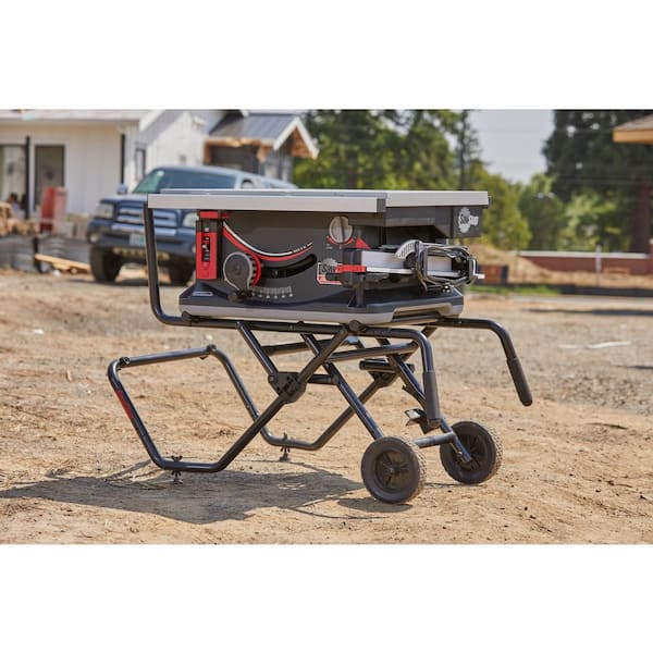 15 Amp 120-Volt 60 Hz Jobsite Saw Pro with Mobile Cart Assembly