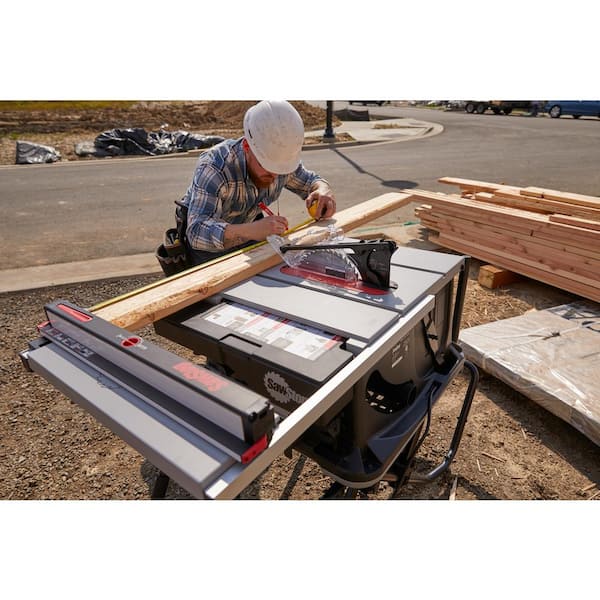15 Amp 120-Volt 60 Hz Jobsite Saw Pro with Mobile Cart Assembly