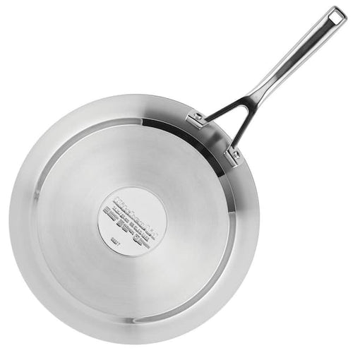 11-Piece 3-Ply Base Stainless Steel Cookware Set, Silver