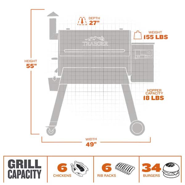 Pro 780 Wifi Pellet Grill and Smoker in Bronze