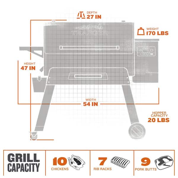 Ironwood 885 Wifi Pellet Grill and Smoker in Black
