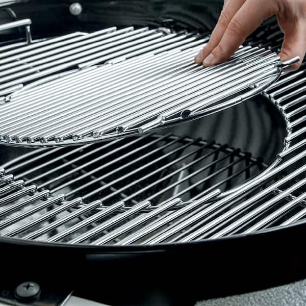 22 in. Performer Charcoal Grill in Black with Built-In Thermometer and Storage Rack