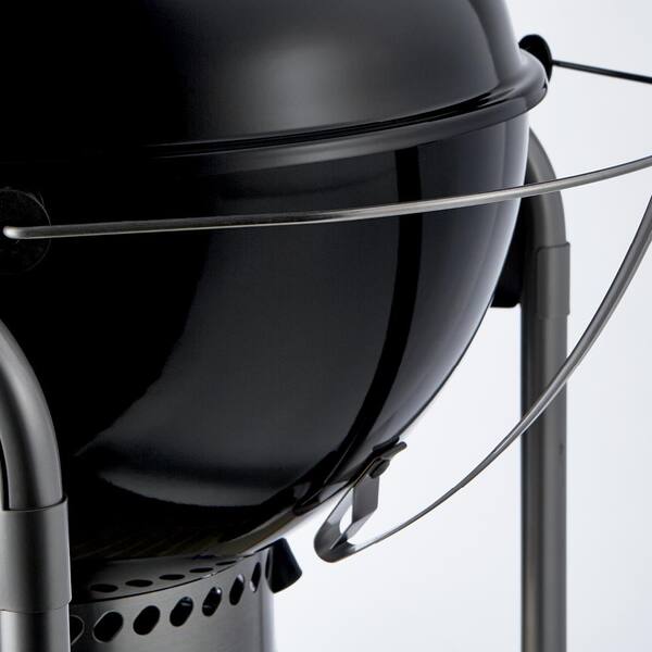 22 in. Performer Deluxe Charcoal Grill in Black with Built-In Thermometer and Digital Timer