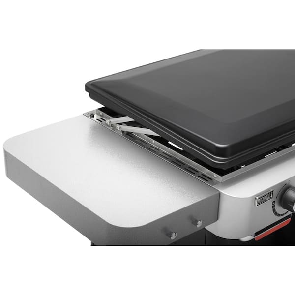 4 Burner Propane Gas Grill 36 in. Flat Top Griddle in Black